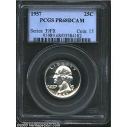 1957 25C PR68 Deep Cameo PCGS.