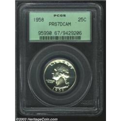 1958 25C PR67 Deep Cameo PCGS.