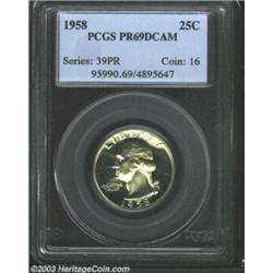 1958 25C PR69 Deep Cameo PCGS.