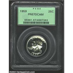 1959 25C PR67 Deep Cameo PCGS.