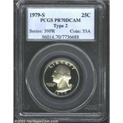 1979-S 25C Type Two PR70 Deep Cameo PCGS.