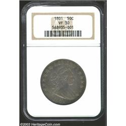 1801 50C VF30 NGC.