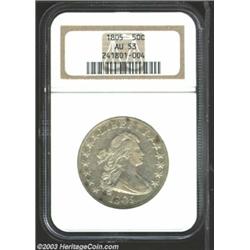 1805 50C AU53 NGC.