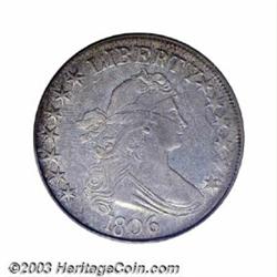 1806 50C Pointed 6, Stem AU50 PCGS.