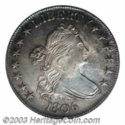 1806 50C Pointed 6, No Stem MS64 NGC.