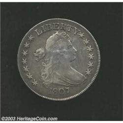 1807 50C Draped Bust VF20 Bent, Scratched, Tooled Uncertified.
