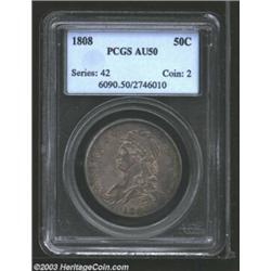 1808 50C AU50 PCGS.