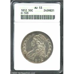 1812 50C AU53 ANACS.