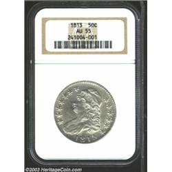 1813 50C AU55 NGC.
