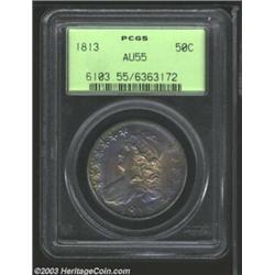 1813 50C AU55 PCGS.