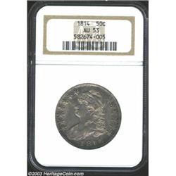 1814 50C AU53 NGC.