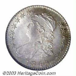 1818/7 50C Small 8 MS63 NGC.