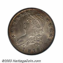 1818/7 50C Small 8 MS64 ANACS.