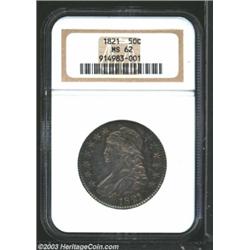 1821 50C MS62 NGC.