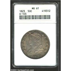 1823 50C MS61 ANACS.