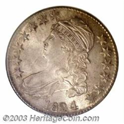 1824/4 50C MS66 NGC.