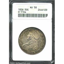 1826 50C AU58 ANACS.