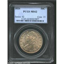1826 50C MS62 PCGS.