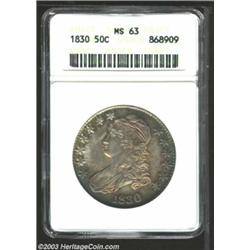 1830 50C Large 0 MS63 ANACS.