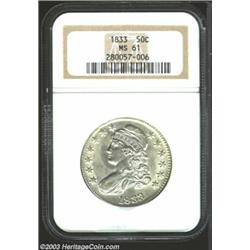 1833 50C MS61 NGC.