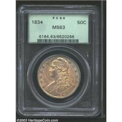1834 50C Large Date, Small Letters MS63 PCGS.