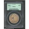 Image 1 : 1834 50C Large Date, Small Letters MS63 PCGS.