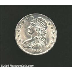 1834 50C Small Date, Small Letters AU58 Uncertified.