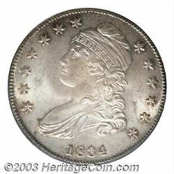 1834 50C Small Date, Small Letters MS66 NGC.