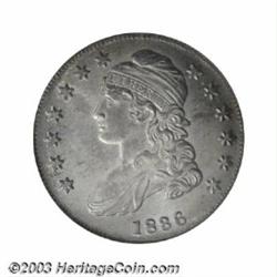 1836 50C Lettered Edge MS64 NGC.