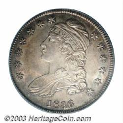 1836 50C Lettered Edge MS64 PCGS.