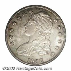 1836 50C Lettered Edge MS64 NGC.