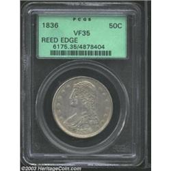 1836 50C Reeded Edge VF35 PCGS.