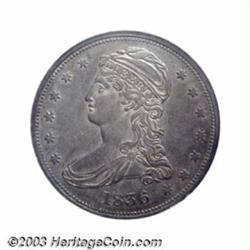 1836 50C Reeded Edge AU58 NGC.
