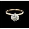 Image 2 : EGL INT Cert 2.20ct Diamond Solitaire Ring - 14KT Yellow Gold