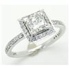 Image 3 : GIA Certified 1.39ctw Diamond Ring - 14K White Gold