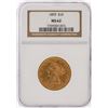 Image 1 : 1893 NGC MS62 $10 Liberty Head Eagle Gold Coin
