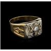 Image 1 : 0.35ct Diamond Ring - 14KT Yellow Gold