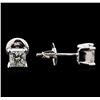 Image 2 : 1.20ctw Diamond Solitaire Earrings - 14KT White Gold