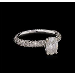 18KT White Gold EGL USA Certified 1.92ctw Diamond Ring