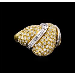 5.40ctw Diamond Ring - 18KT Yellow Gold