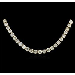 18KT Yellow Gold 12.11ctw Diamond Necklace