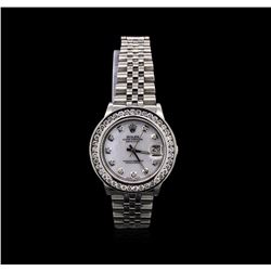 Rolex Stainless Steel 1.72ctw Diamond DateJust Mid-Size Watch