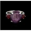 Image 2 : 15.25ctw Ruby Ring - 14KT White Gold