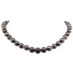 0.40ctw Tahitian Cultured Pearl and Diamond Necklace