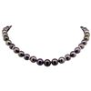 Image 1 : 0.40ctw Tahitian Cultured Pearl and Diamond Necklace