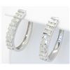 Image 3 : 1.15ctw Diamond Earrings - 10KT  White Gold