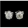 Image 1 : 1.50ctw Diamond Stud Earrings - 14KT White Gold