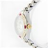 Image 3 : Rolex 14KT Two-Tone Diamond and Ruby DateJust Ladies Watch