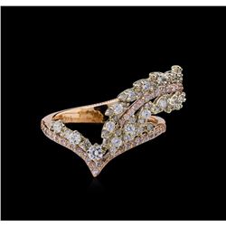 1.13ctw Diamond Ring - 14KT Two-Tone Gold