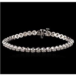 14KT White Gold 3.35ctw Diamond Tennis Bracelet